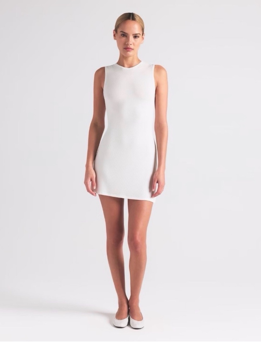 SKIMS SOFT LOUNGE MUSCLE TANK DRESS STYLE: DS-DRS-7652W COLOR: MARBLE SIZE: XS